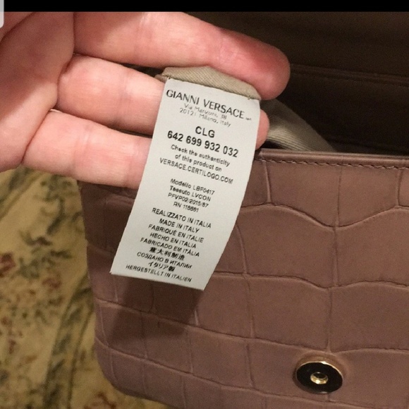 Versace Collection NWOT embossed leather bag⭐ - Picture 4 of 6